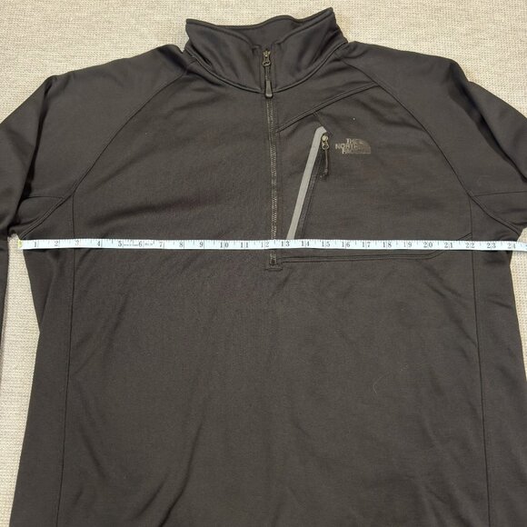 The North Face Canyonlands 1/2 Zip Sweatshirt Mens Size XL Mock Neck Black Gray - Picture 10 of 14